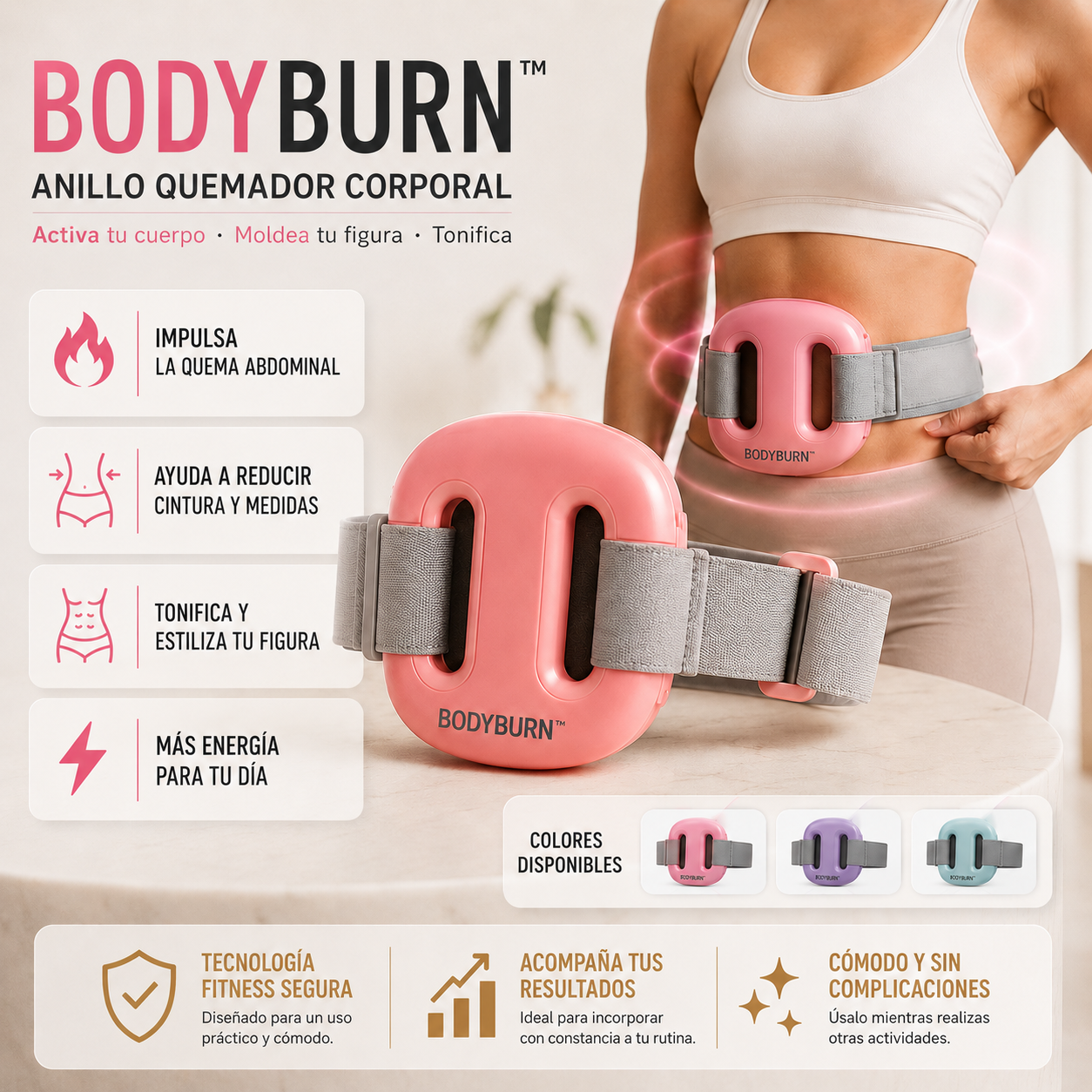 BodyBurn™ | Anillo Quemador Corporal + Cinturón Ajustable