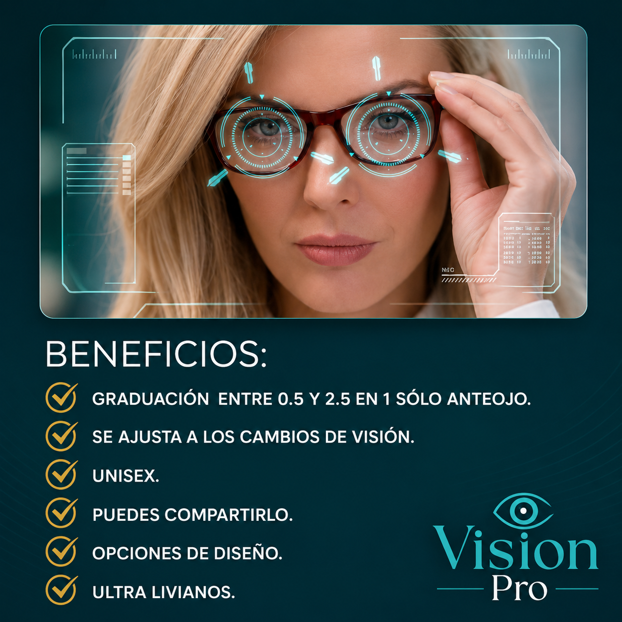 (2x1) VisionPro™ | Lentes Multifocales + Estuche de Regalo 🎁