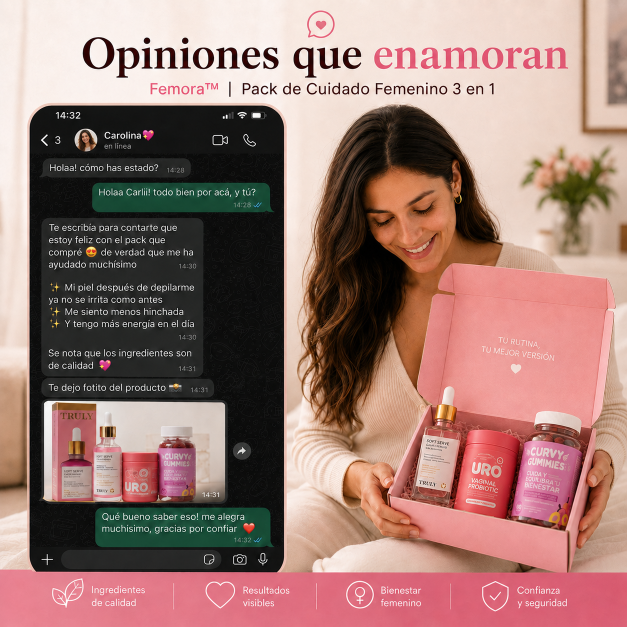🌸 Femora™ | Pack de Cuidado Femenino 3 en 1