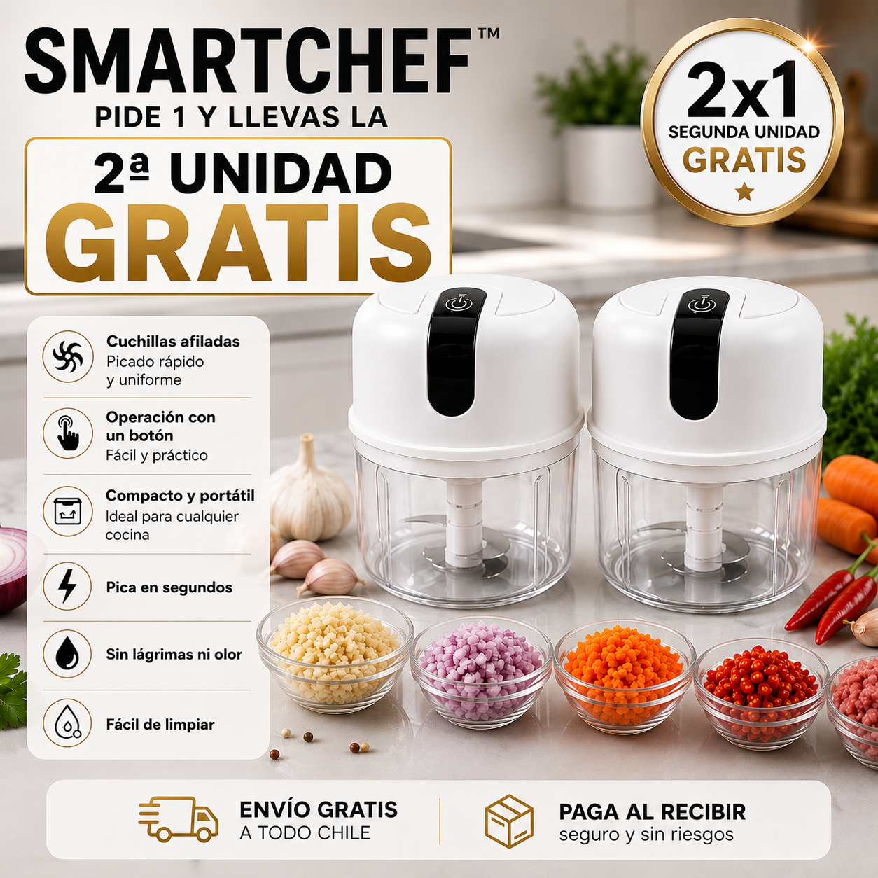 (2x1) SmartChef™ | Picadora Eléctrica